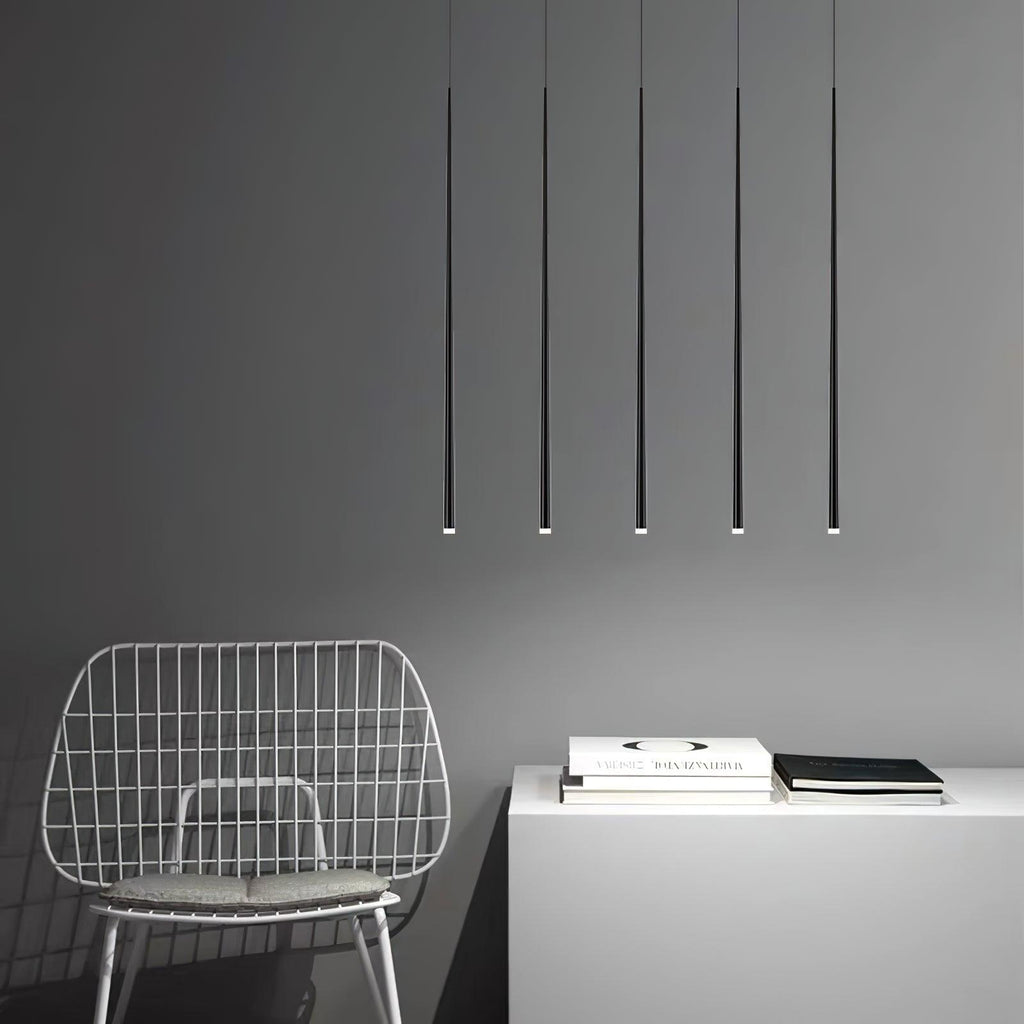 Lampadario a cono sottile