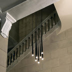 Lampadario a cono sottile