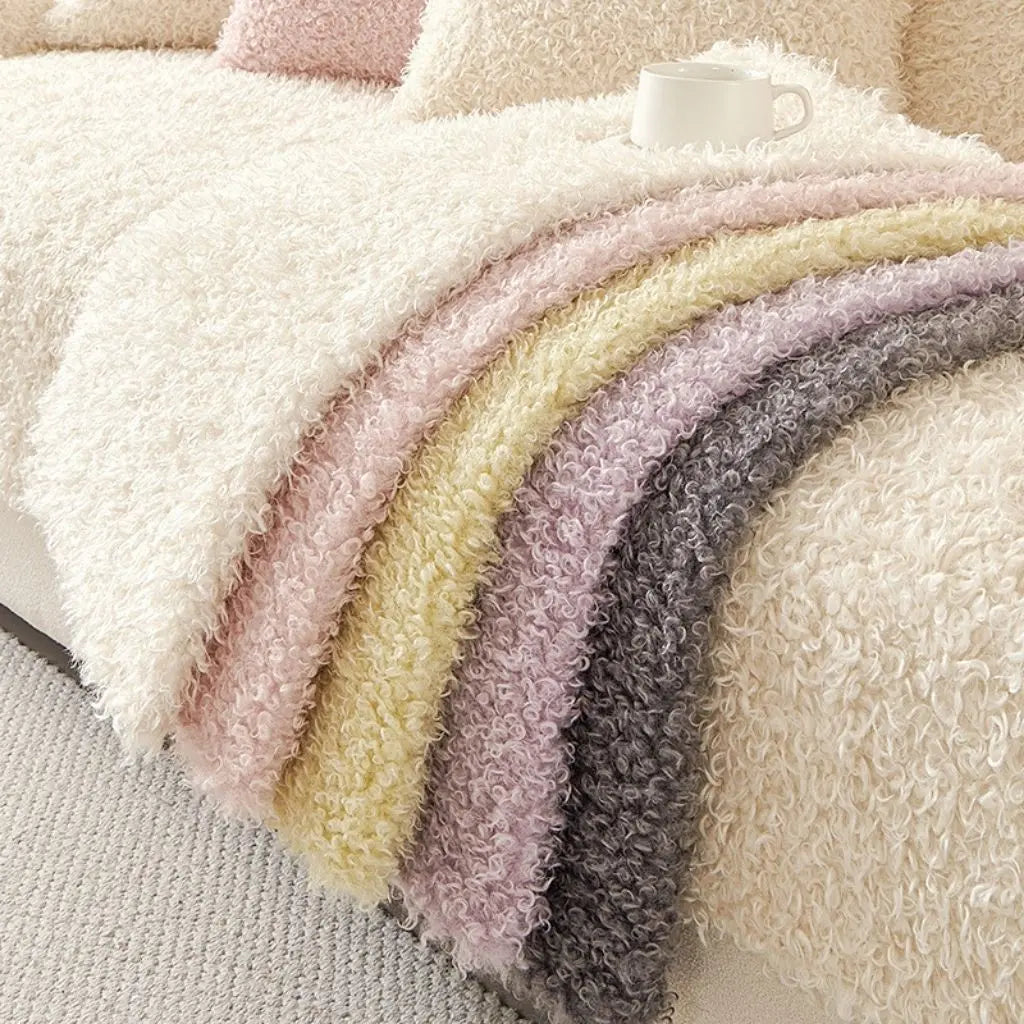 Coperture per Divano Invernali Spesse in Pile Polare Lillian