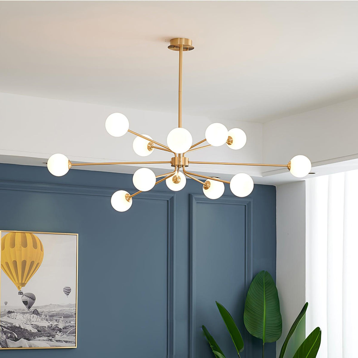 Lampadario a braccio Solaire
