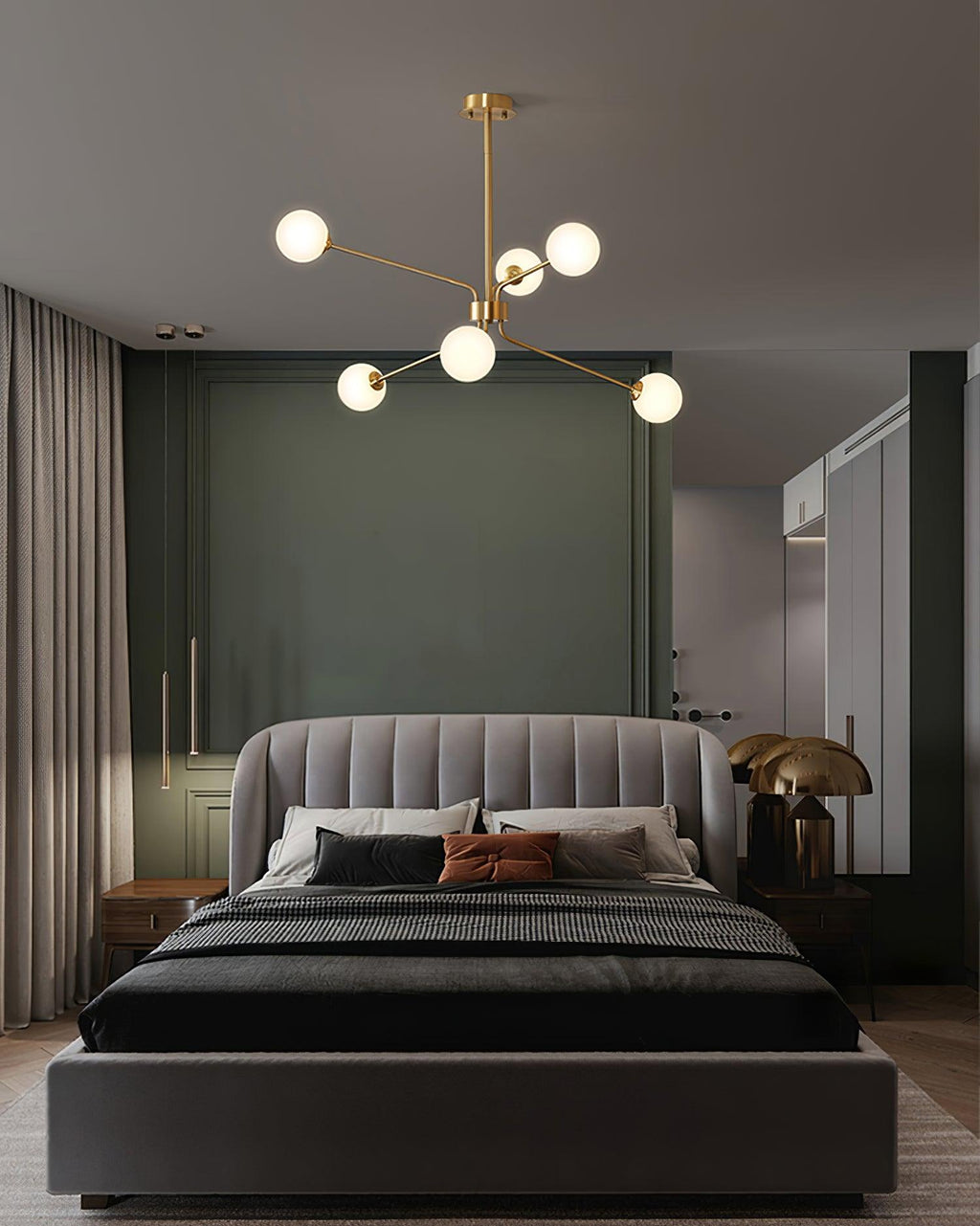 Lampadario a braccio Solaire