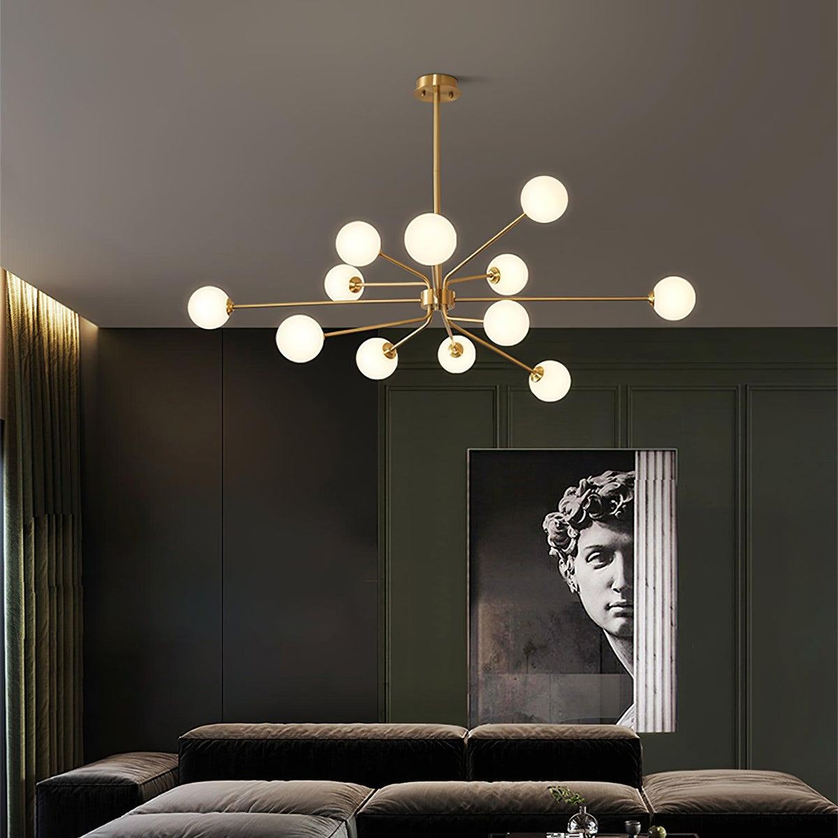 Lampadario a braccio Solaire