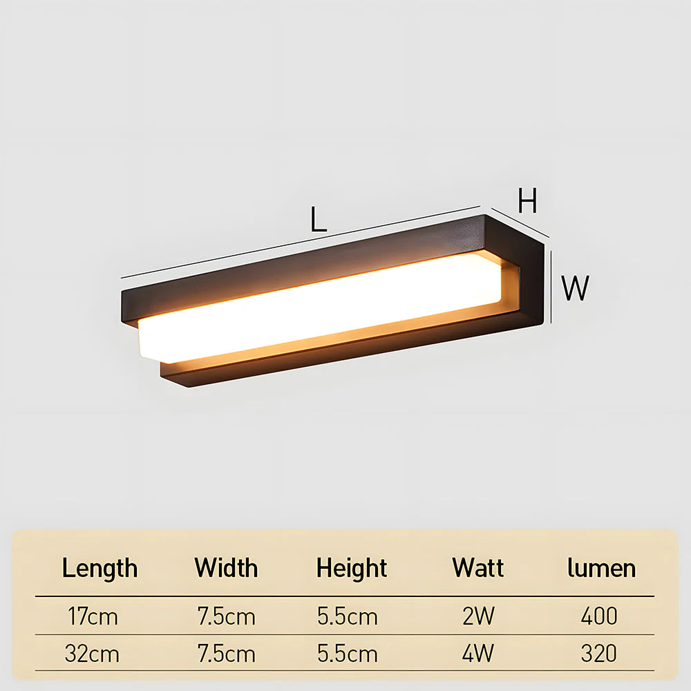 Lampada da Parete Esterna LED Solare Impermeabile Creativa