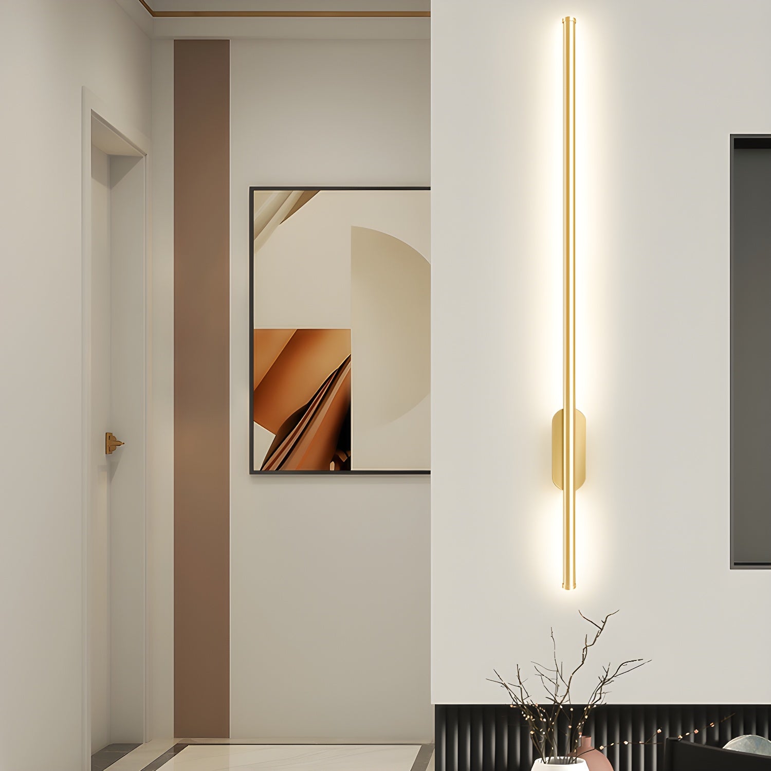 Haloice Applique in Metallo Acrilico Stile Minimalista