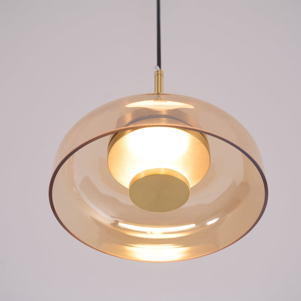 Lustra Lampada a Sospensione Trasparente Vetro Elegante