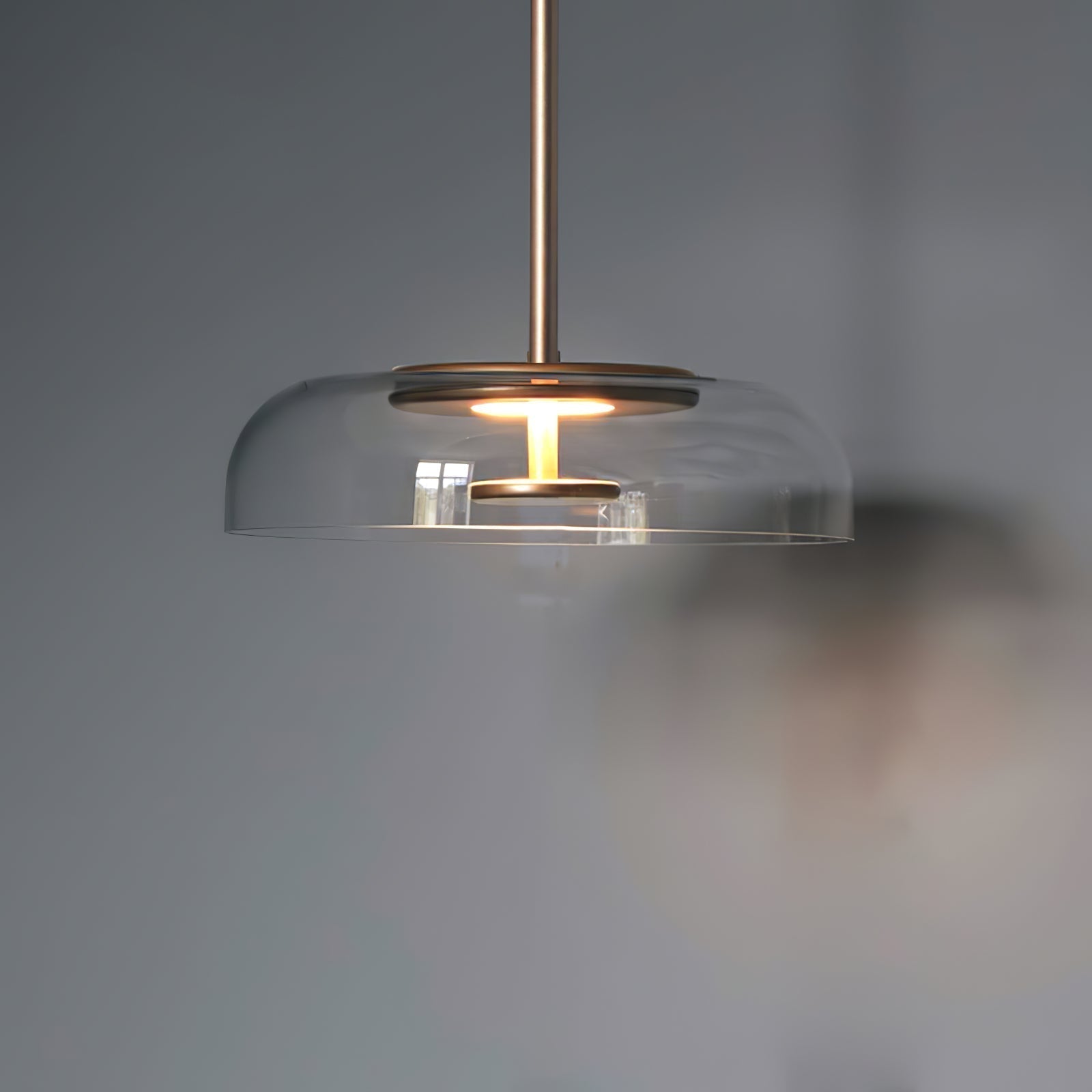 Lustra Lampada a Sospensione Trasparente Vetro Elegante