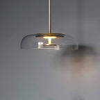 Lustra Lampada a Sospensione Trasparente Vetro Elegante
