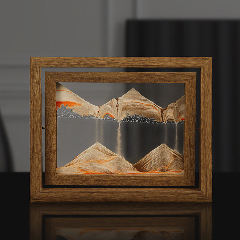 Pittura di sabbia 3D in legno massello