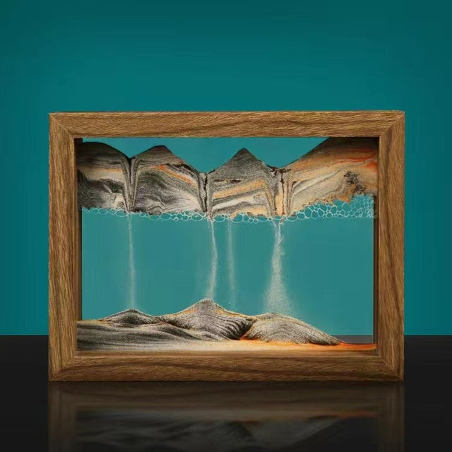 Pittura di sabbia 3D in legno massello