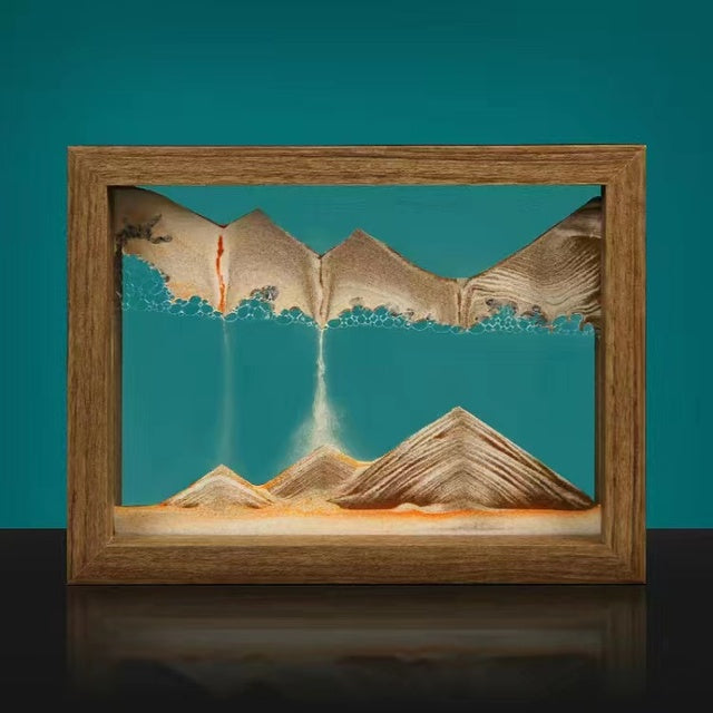 Pittura di sabbia 3D in legno massello