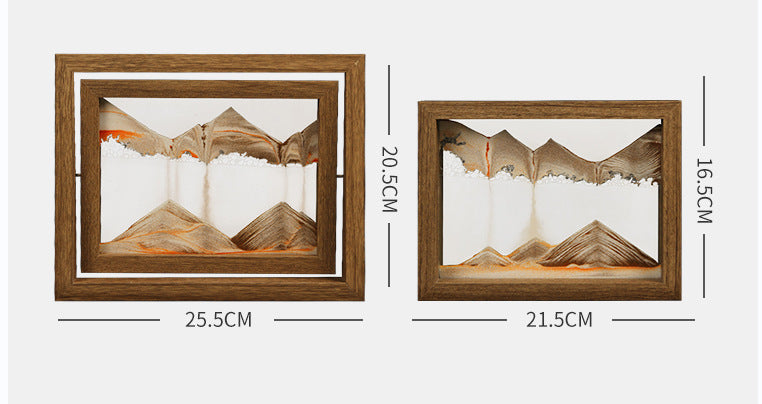 Pittura di sabbia 3D in legno massello