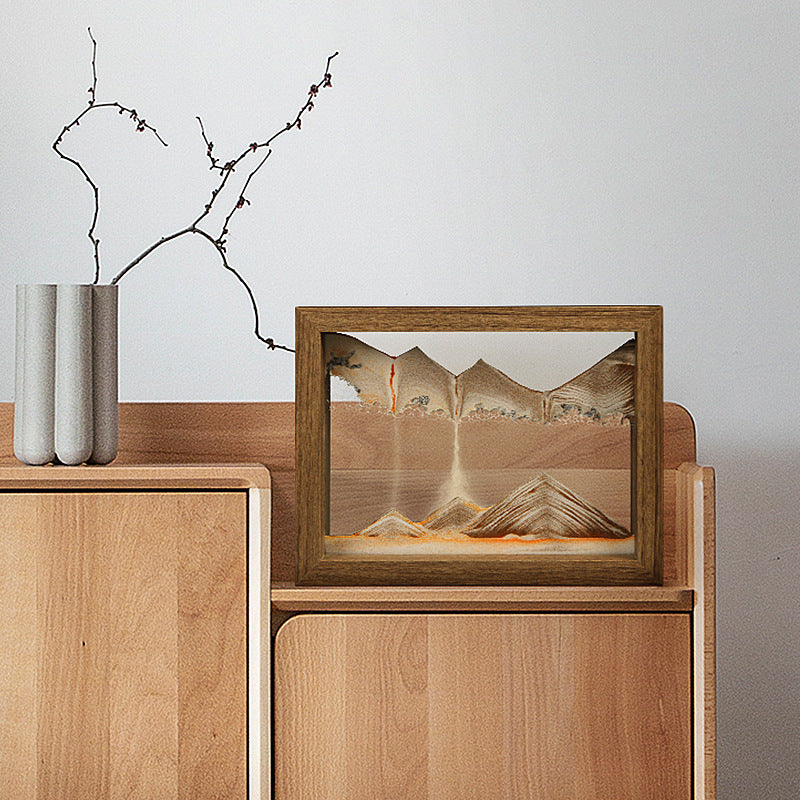 Pittura di sabbia 3D in legno massello