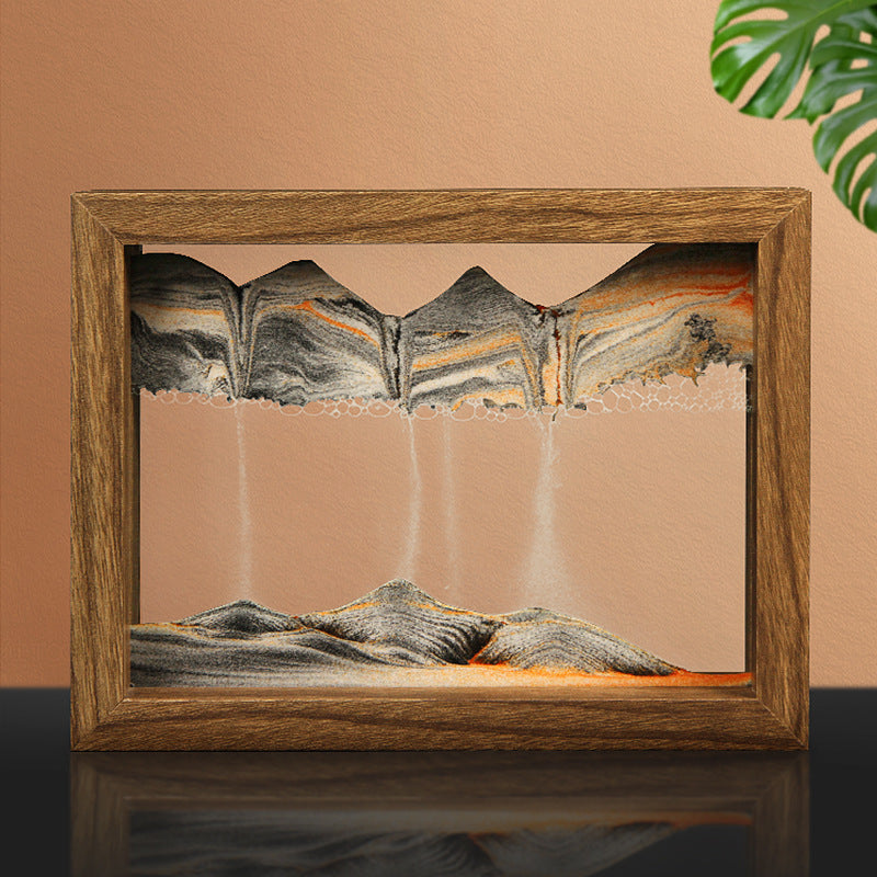 Pittura di sabbia 3D in legno massello