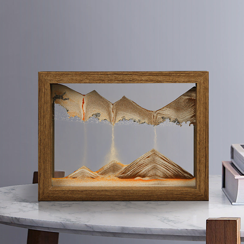 Pittura di sabbia 3D in legno massello