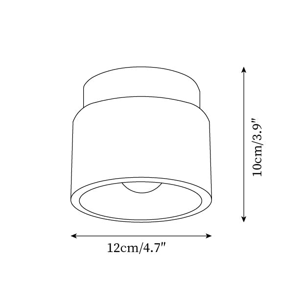 Lampada da soffitto in Travertino Ritta Stone