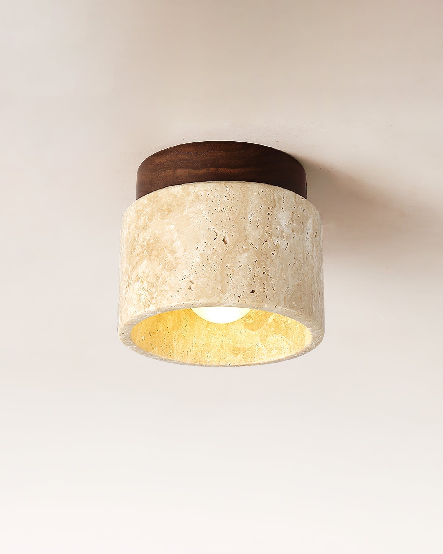 Lampada da soffitto in Travertino Ritta Stone