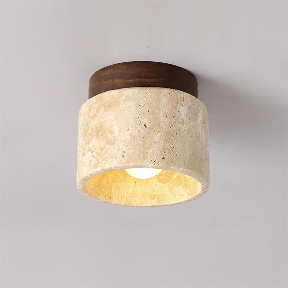Lampada da soffitto in Travertino Ritta Stone