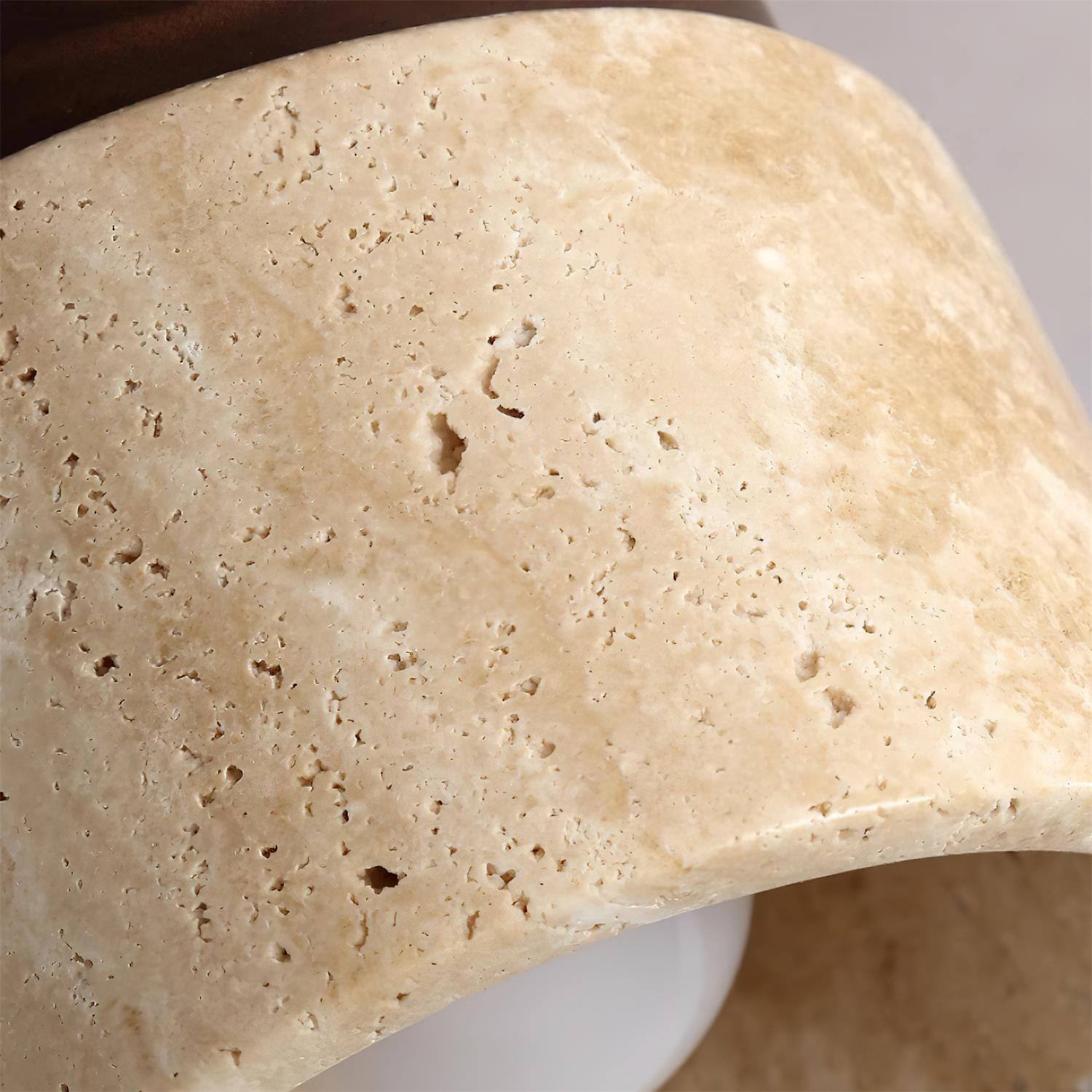 Lampada da soffitto in Travertino Ritta Stone