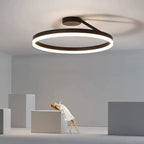 Lampada da soffitto Spazero – Ferro & Acrilico – Bianco – Ø 40 cm – Moderna lampada a LED per soggiorno