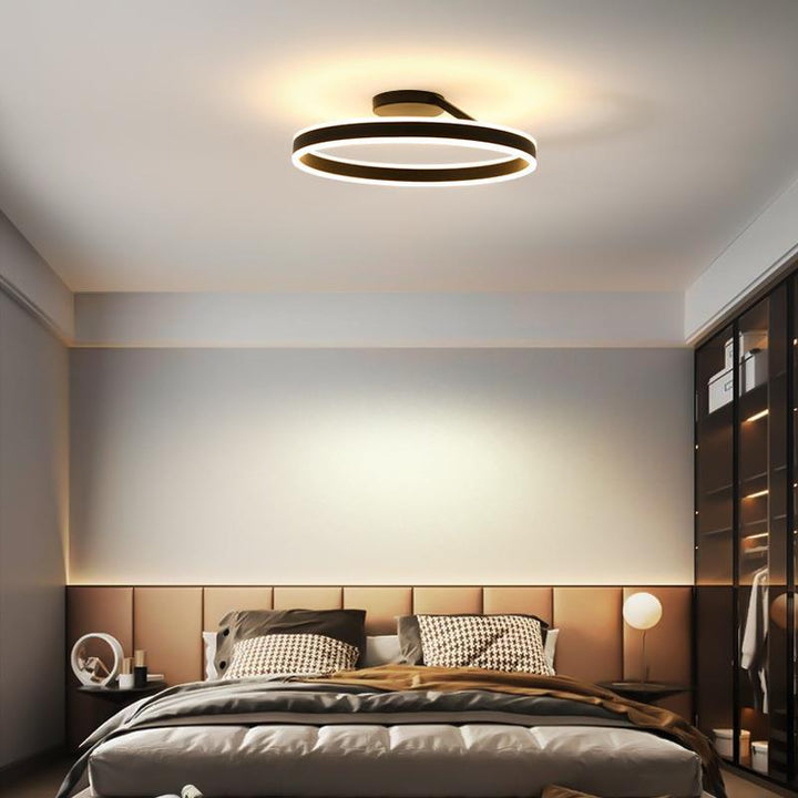 Lampada da soffitto Spazero – Ferro & Acrilico – Bianco – Ø 40 cm – Moderna lampada a LED per soggiorno