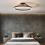 Lampada da soffitto Spazero – Ferro & Acrilico – Bianco – Ø 40 cm – Moderna lampada a LED per soggiorno