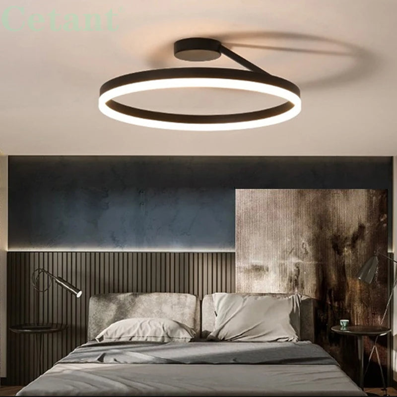 Lampada da soffitto Spazero – Ferro & Acrilico – Bianco – Ø 40 cm – Moderna lampada a LED per soggiorno