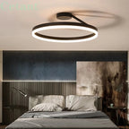 Lampada da soffitto Spazero – Ferro & Acrilico – Bianco – Ø 40 cm – Moderna lampada a LED per soggiorno