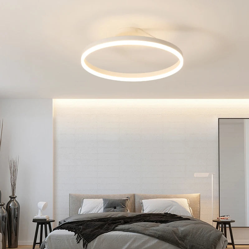Lampada da soffitto Spazero – Ferro & Acrilico – Bianco – Ø 40 cm – Moderna lampada a LED per soggiorno