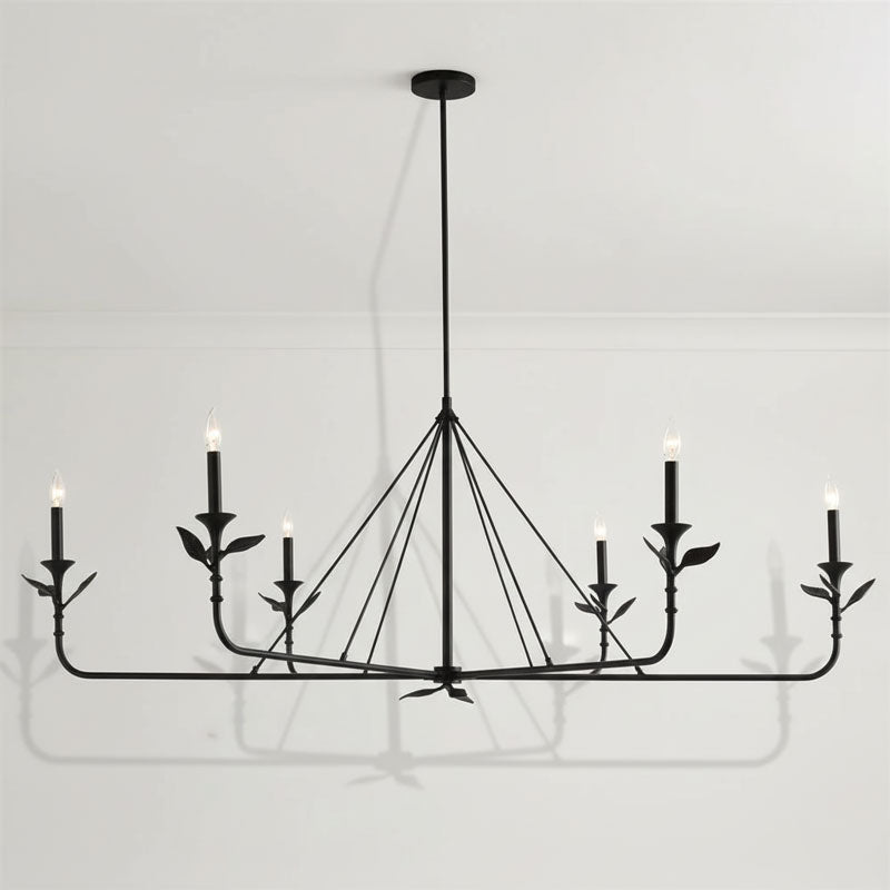 Lampadario a Foglie Ramificate