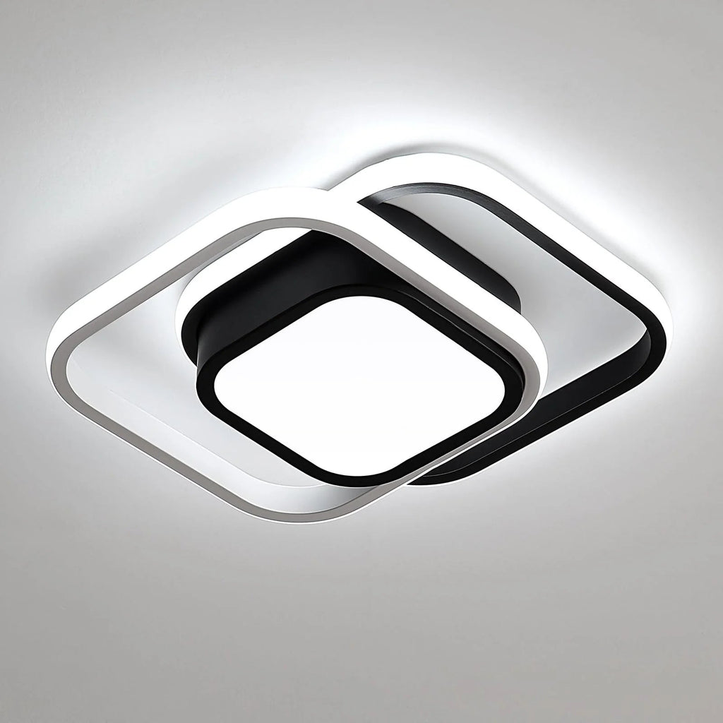 Lampada da soffitto quadrata in acrilico chic