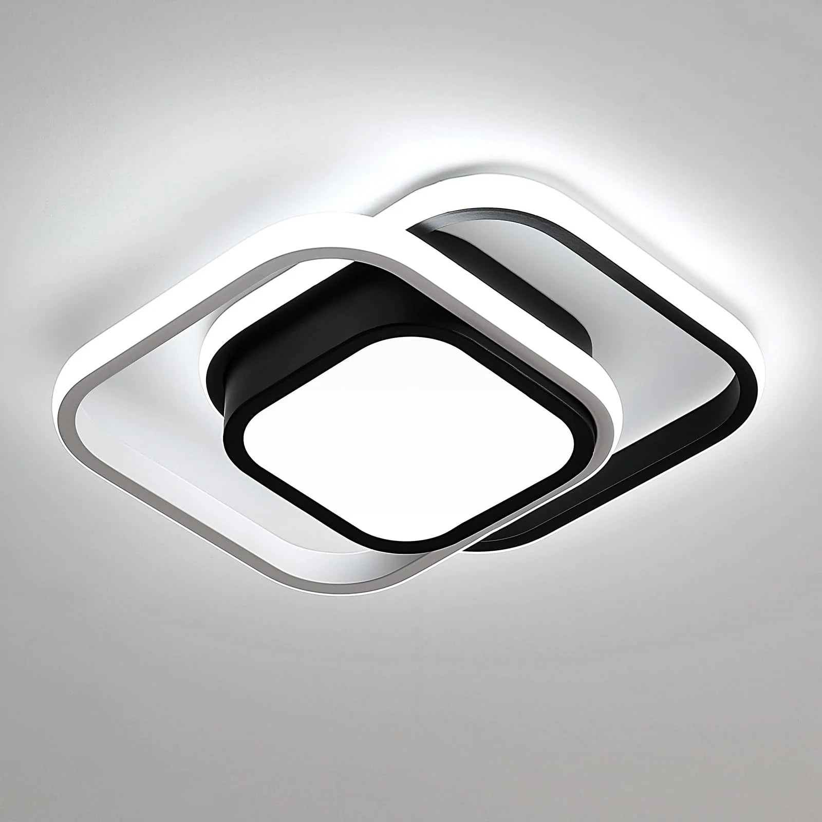 Lampada da soffitto quadrata in acrilico chic