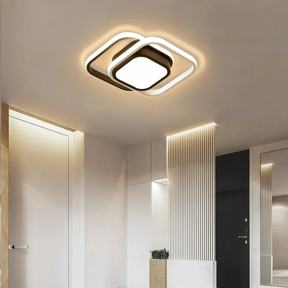 Lampada da soffitto quadrata in acrilico chic