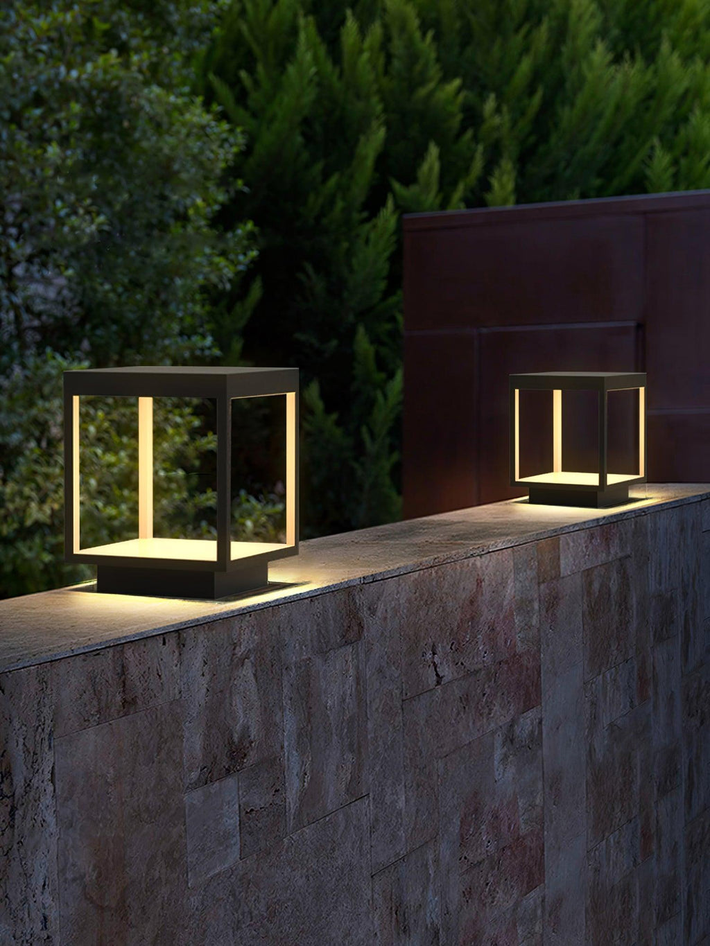 Lampada da Esterno con Struttura Quadrata
