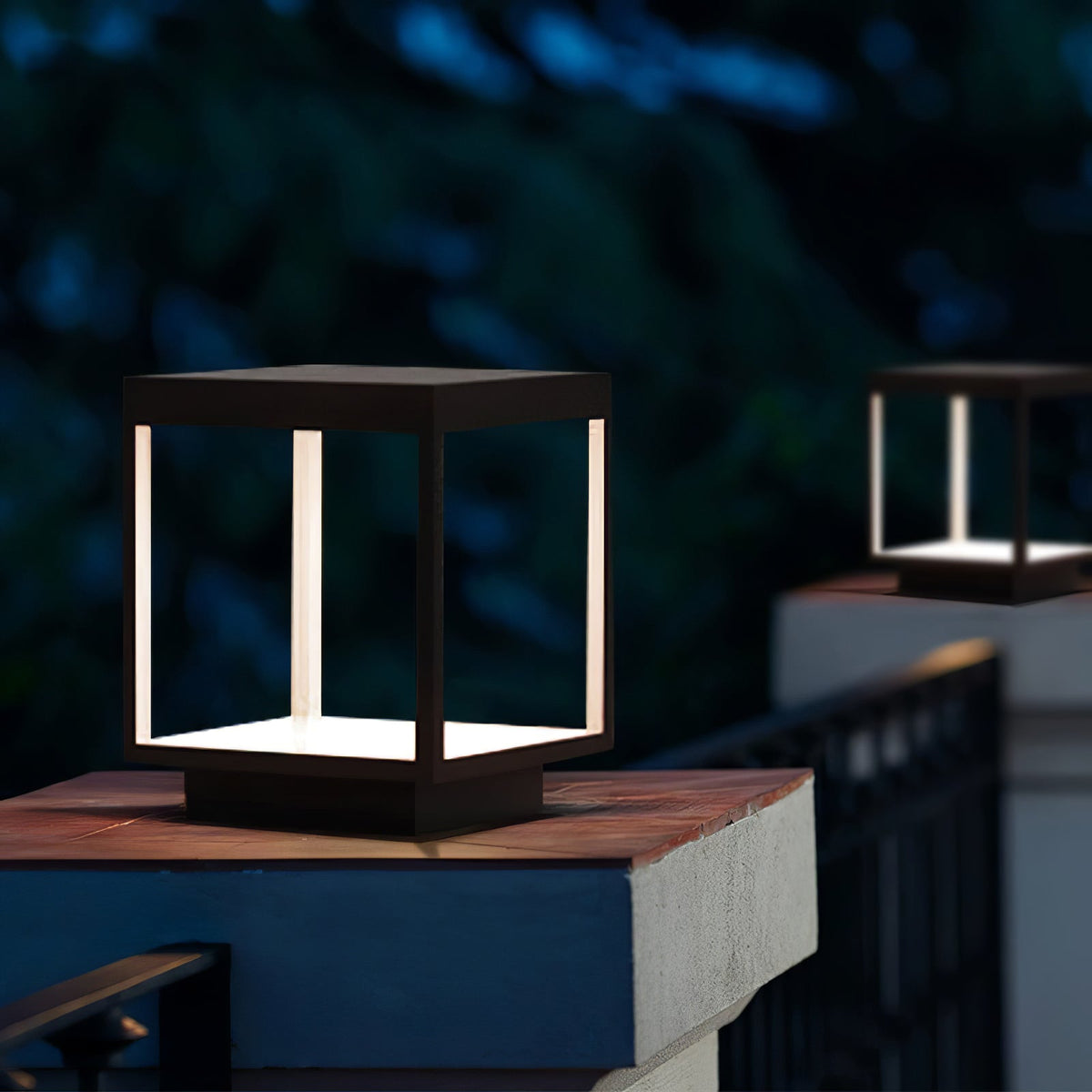 Lampada da Esterno con Struttura Quadrata