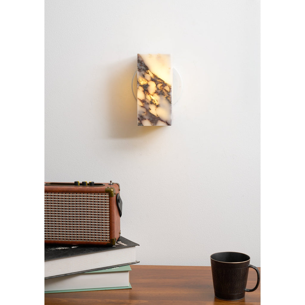 Lampada da Parete in Marmo Quadrata