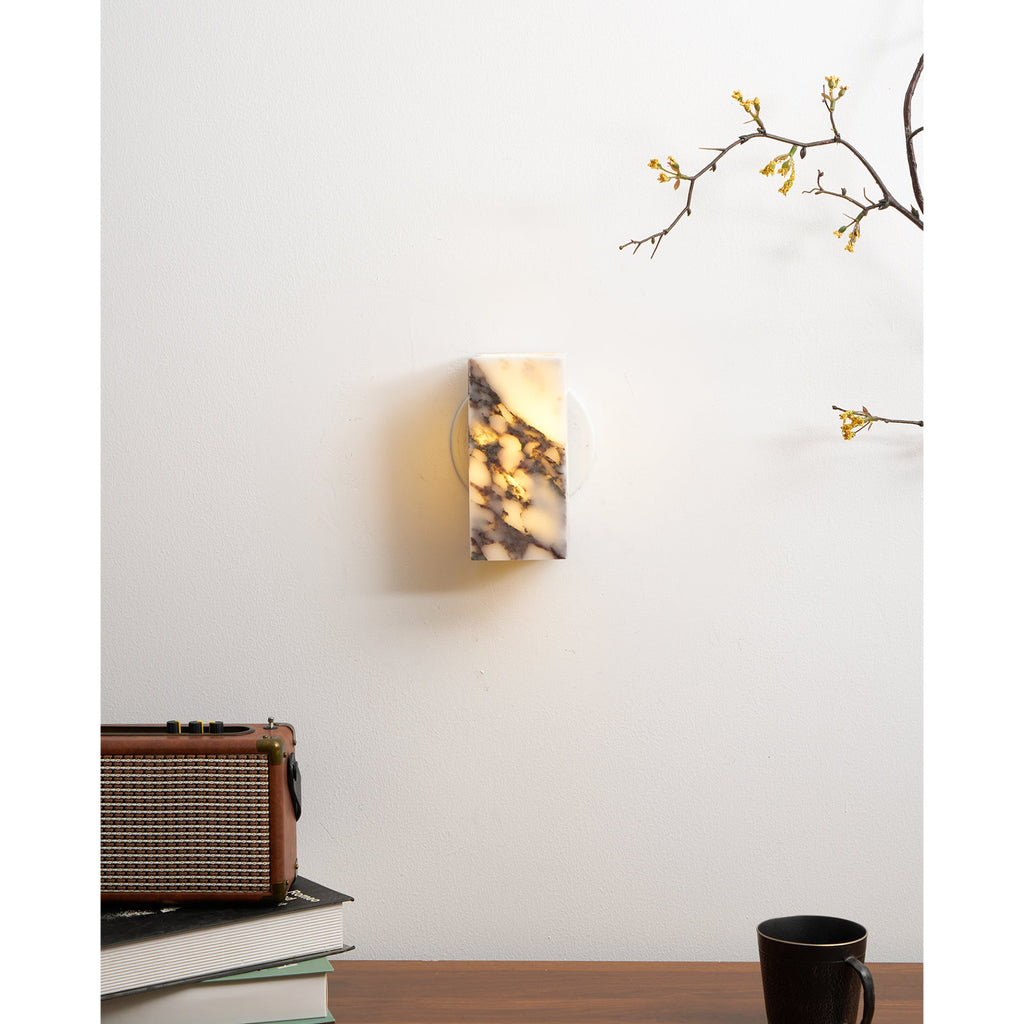 Lampada da Parete in Marmo Quadrata