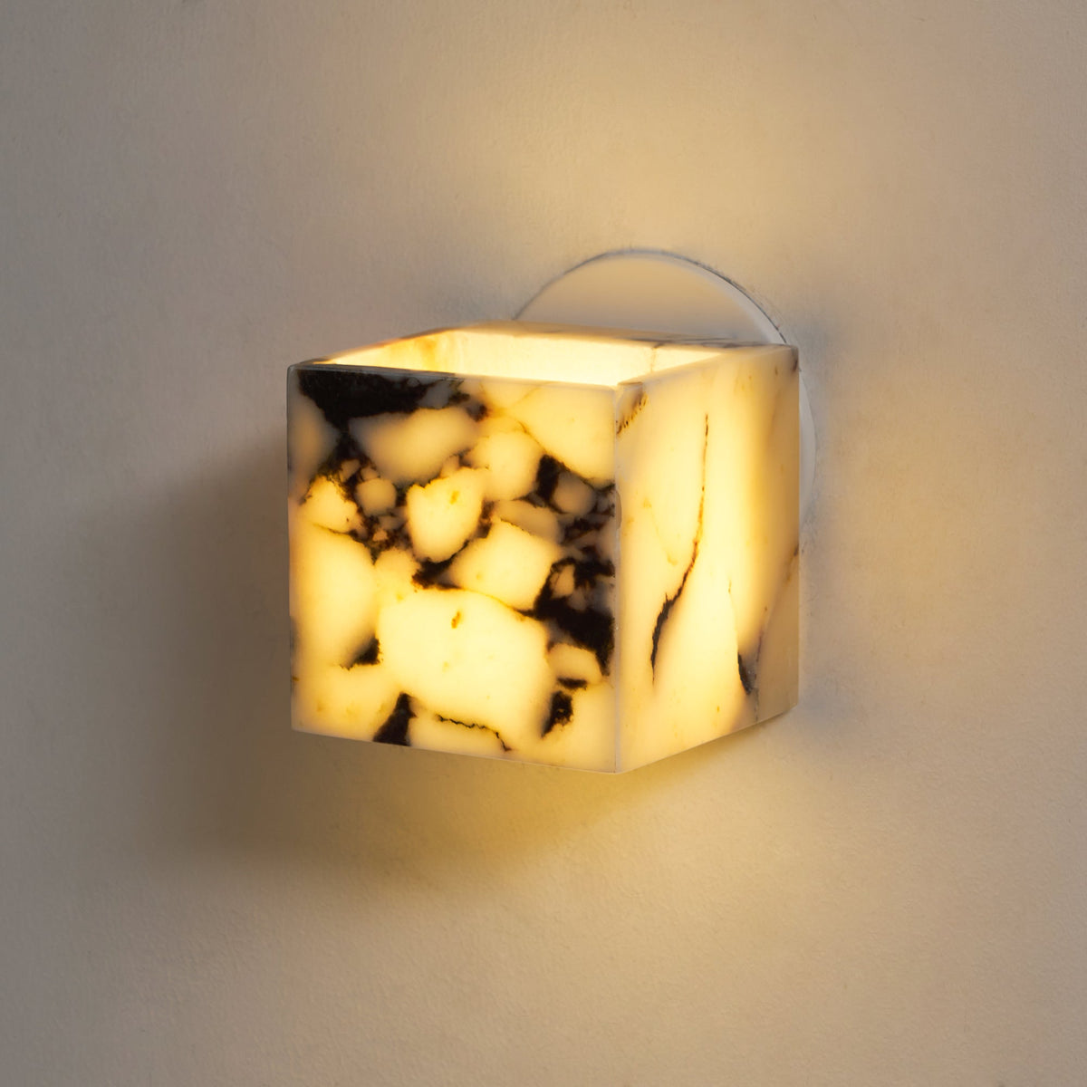 Lampada da Parete in Marmo Quadrata