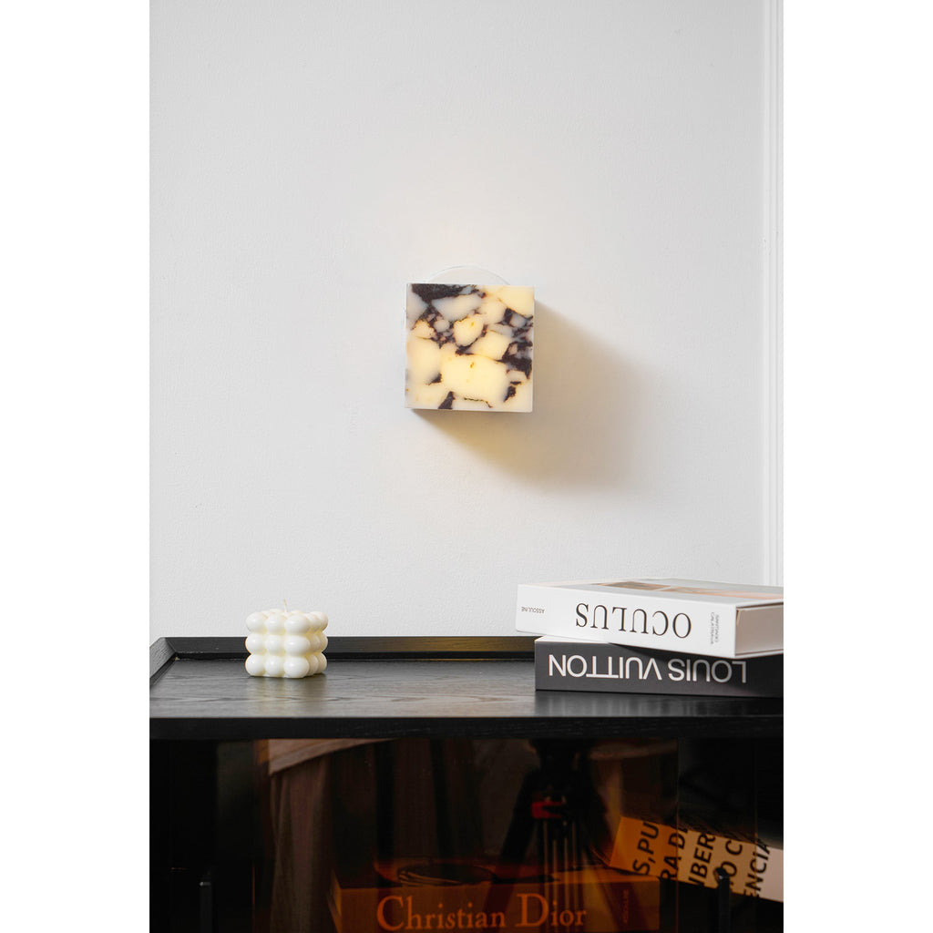 Lampada da Parete in Marmo Quadrata