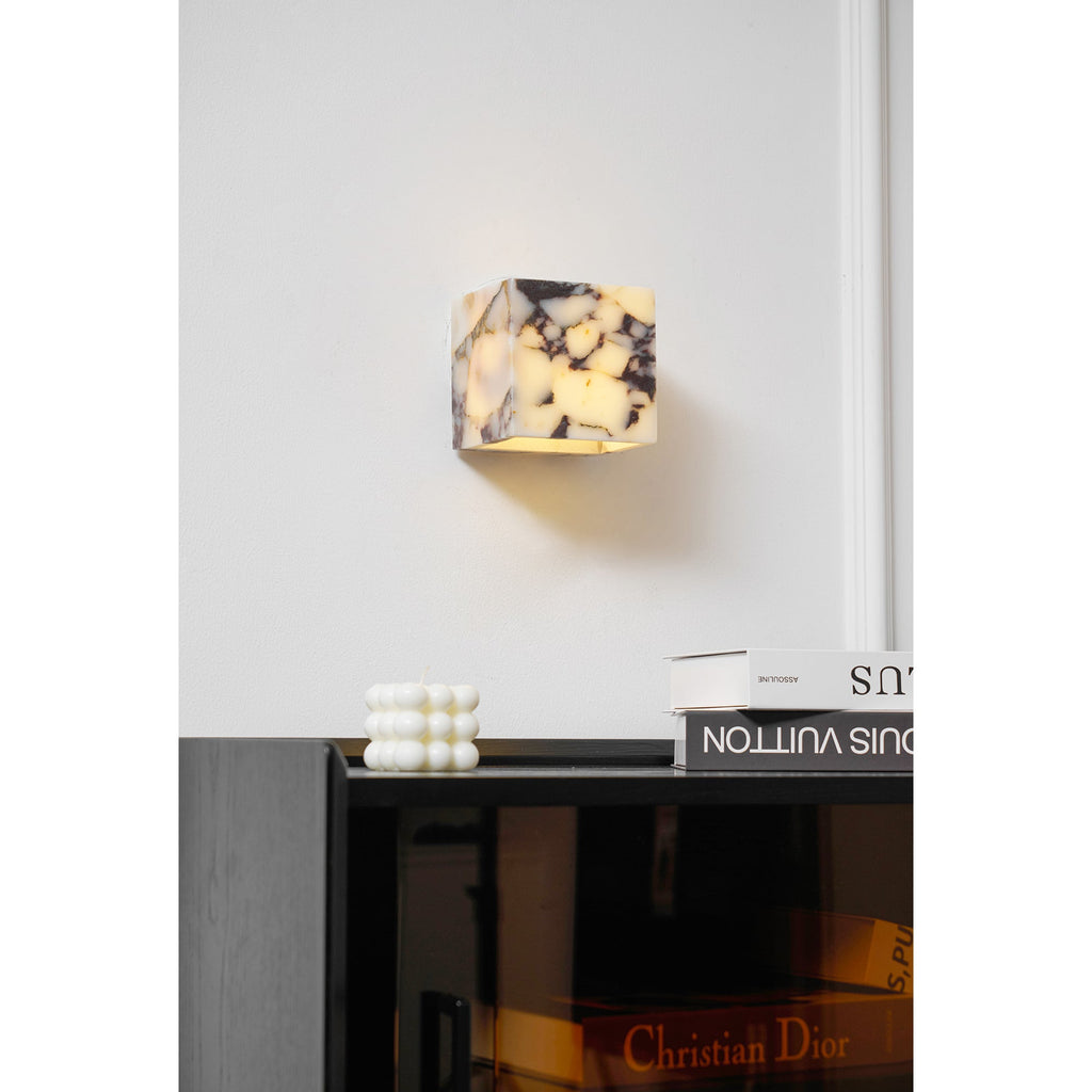 Lampada da Parete in Marmo Quadrata