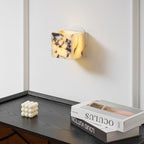 Lampada da Parete in Marmo Quadrata