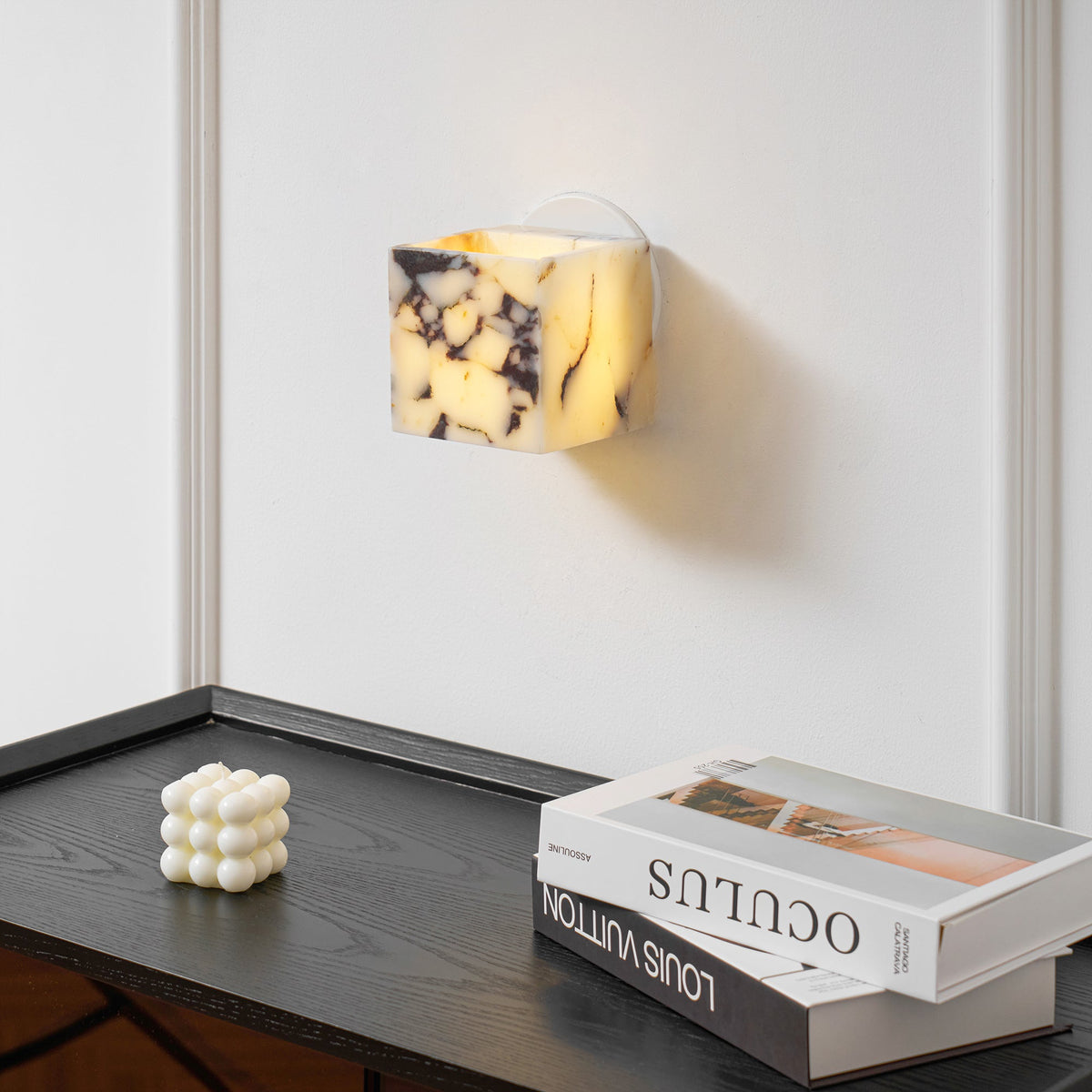 Lampada da Parete in Marmo Quadrata
