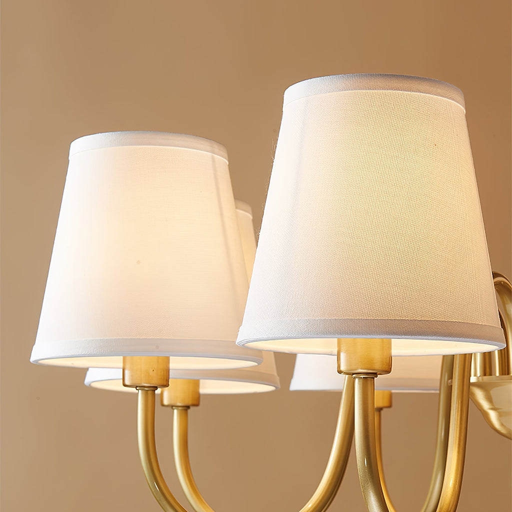 Lampadario in tessuto Stacey tradizionale invecchiato