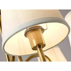 Lampadario in tessuto Stacey tradizionale invecchiato