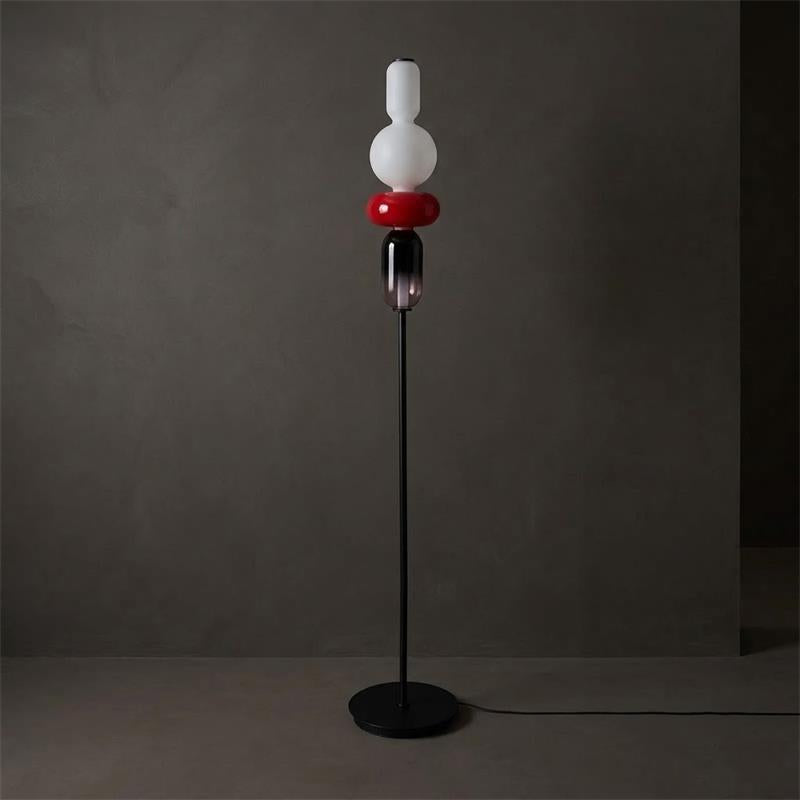 Lampada da Terra in Vetro a Pebble Sovrapposto