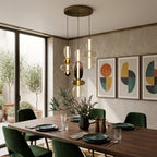 Lampadario in Vetro Colorato