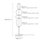 Lampada da Terra in Vetro a Pebble Sovrapposto