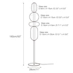 Lampada da Terra in Vetro a Pebble Sovrapposto