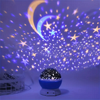 Lampada notturna proiettore di stelle con copertura a cupola rotante