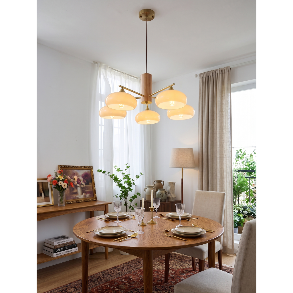 Lampadario Ellittico Nova in Persimone