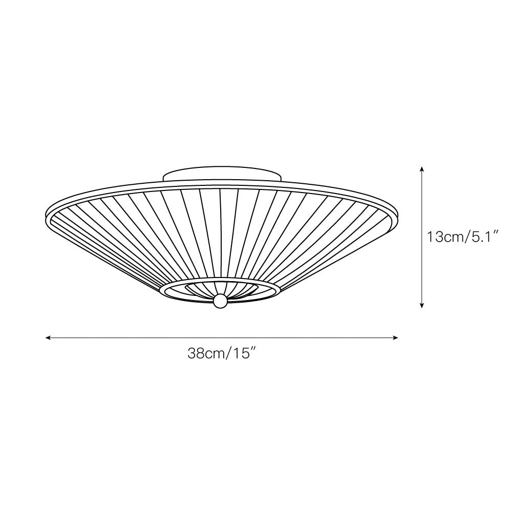 Lampada da soffitto a pieghe Stefanie